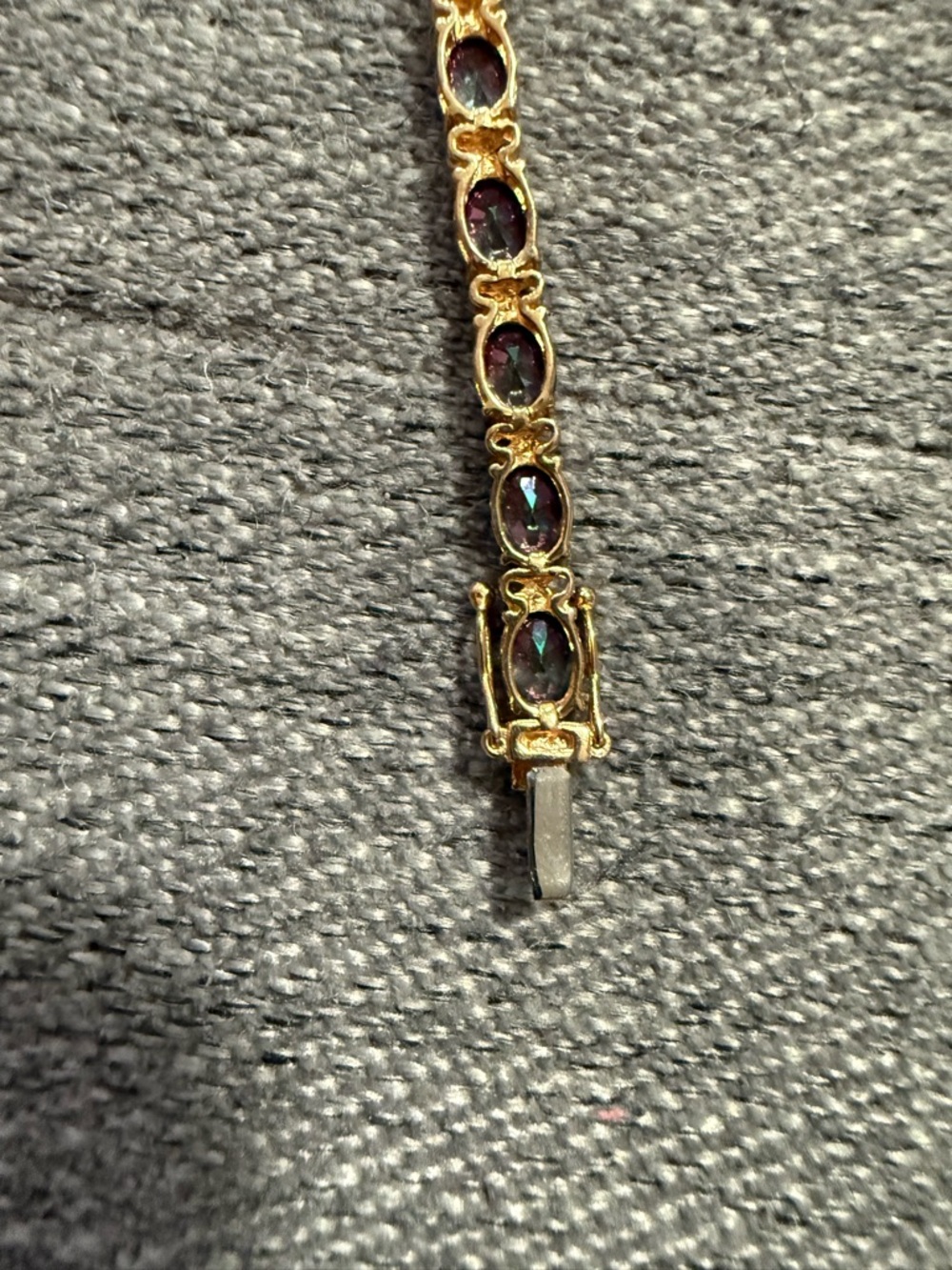 NWOT 12CT Northern Lights Quartz Link Bracelet, 7” Long - Picture 8 of 10